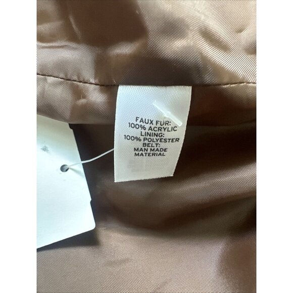 Women’s Trouvé Vest Faux Fur Brown Size Small - Picture 7 of 13